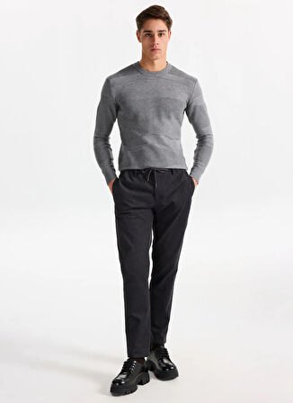 Gmg Fırenze Normal Bel Normal Paça Jogger Siyah Erkek Pantolon GU25MFW01027