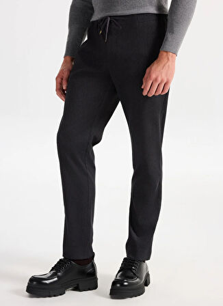 Gmg Fırenze Normal Bel Normal Paça Jogger Siyah Erkek Pantolon GU25MFW01027
