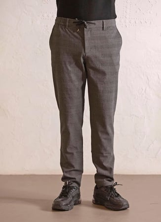 Gmg Fırenze Antrasit Erkek Regular Fit Prince de Galles Pantolon GU25MFW01044