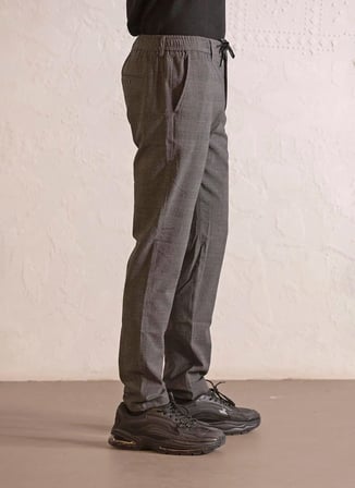 Gmg Fırenze Antrasit Erkek Regular Fit Prince de Galles Pantolon GU25MFW01044