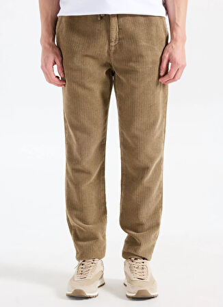 Gmg Fırenze Lastikli Bel Normal Paça Regular Fit Bej Erkek Pantolon GU25MFW01045