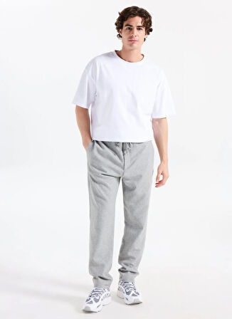 Gmg Fırenze Lastikli Bel Normal Paça Jogger Açık Gri Erkek Pantolon GU25MFW01031