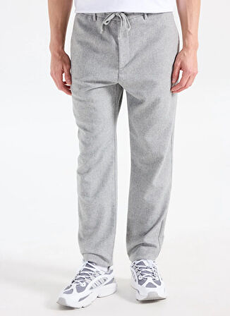 Gmg Fırenze Lastikli Bel Normal Paça Jogger Açık Gri Erkek Pantolon GU25MFW01031