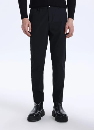 Gmg Fırenze Normal Bel Normal Paça Jogger Siyah Erkek Pantolon GU26MSS01013