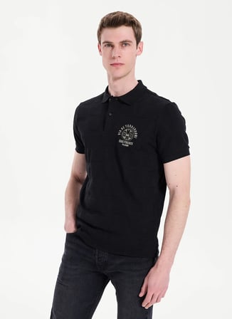 Gmg Fırenze Siyah Erkek Slim Fit T-Shirt GU26MSS03017