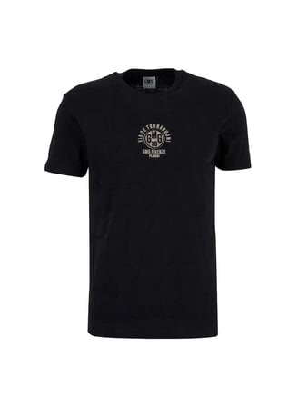 Gmg Fırenze Siyah Erkek Slim Fit Geometrik Desenli T-Shirt GU26MSS03018