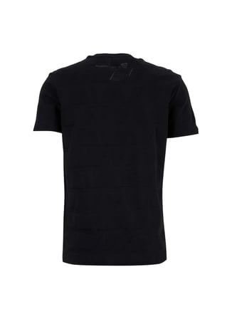 Gmg Fırenze Siyah Erkek Slim Fit Geometrik Desenli T-Shirt GU26MSS03018