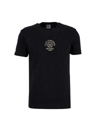 Gmg Fırenze Siyah Erkek Slim Fit Geometrik Desenli T-Shirt GU26MSS03018