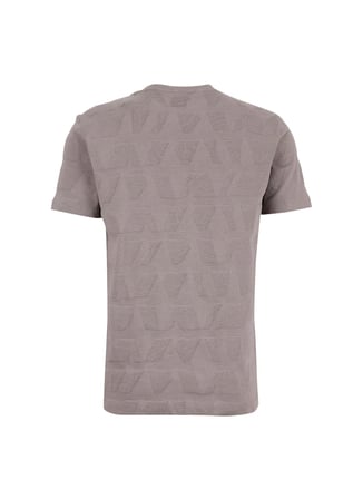 Gmg Fırenze Vizon Erkek Slim Fit Geometrik Desenli T-Shirt GU26MSS03018