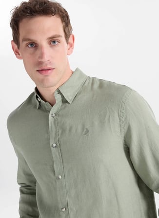 Mint Erkek %100 Keten Regular Fit Gömlek GU26MSS02213
