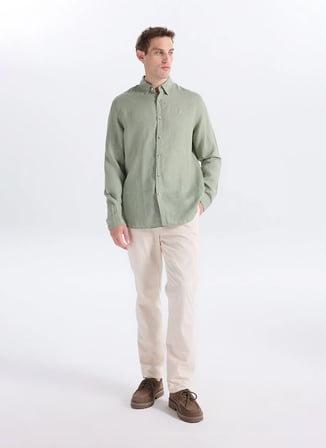 Mint Erkek %100 Keten Regular Fit Gömlek GU26MSS02213