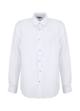 Gmg Fırenze Beyaz Erkek Düğmeli Regular Fit Gömlek GU26MSS02213