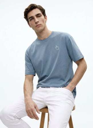 Mavi Erkek Modal Karışımlı T-Shirt GU26MSS03019