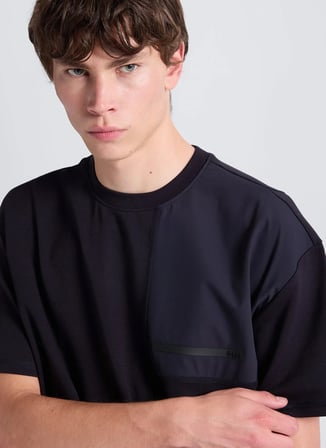 Lacivert Erkek Modal Karışımlı T-Shirt GU26MSS03026