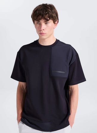 Lacivert Erkek Modal Karışımlı T-Shirt GU26MSS03026
