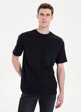 Gmg Fırenze Siyah Erkek Regular Fit T-Shirt GU26MSS03024