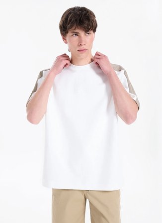 Gmg Fırenze Bej Erkek Regular Fit T-Shirt GU26MSS03049