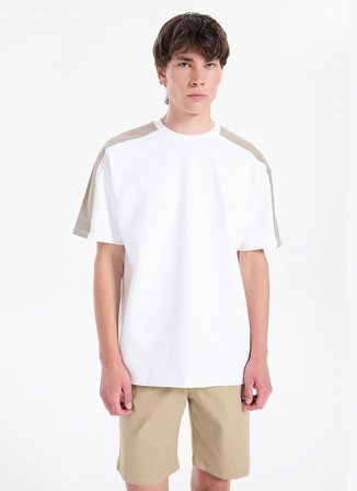 Gmg Fırenze Bej Erkek Regular Fit T-Shirt GU26MSS03049