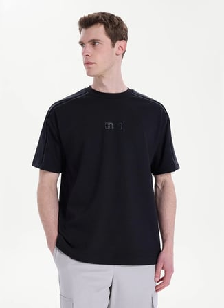 Gmg Fırenze Siyah Erkek Regular Fit T-Shirt GU26MSS03028
