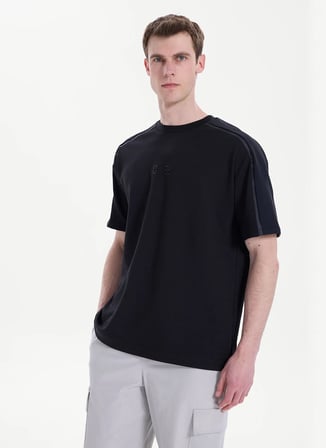 Gmg Fırenze Siyah Erkek Regular Fit T-Shirt GU26MSS03028