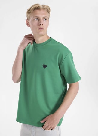 Yeşil Erkek Modal Karışımlı T-Shirt GU26MSS03031