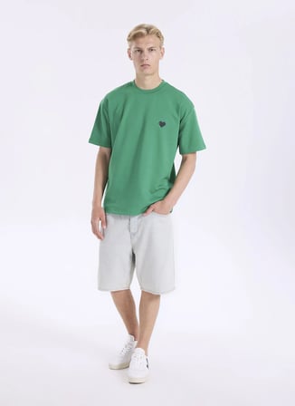 Yeşil Erkek Modal Karışımlı T-Shirt GU26MSS03031