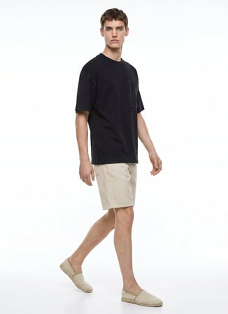 Gmg Fırenze Siyah Erkek Regular Fit T-Shirt GU26MSS03032