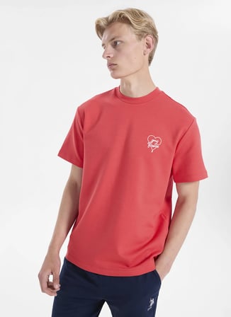 Gmg Fırenze Turuncu Erkek Regular Fit Yazı Baskılı T-Shirt GU26MSS03025