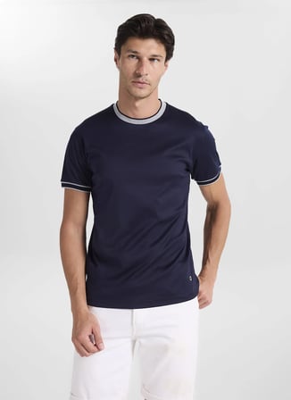 Gmg Fırenze Lacivert Erkek Slim Fit T-Shirt GU26MSS03010
