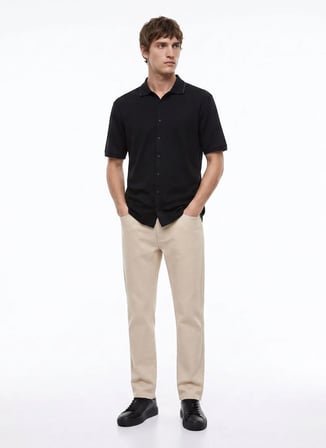 Gmg Fırenze Siyah Erkek Slim Fit Gömlek GU26MSS02205