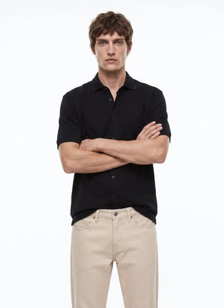Gmg Fırenze Siyah Erkek Slim Fit Gömlek GU26MSS02205