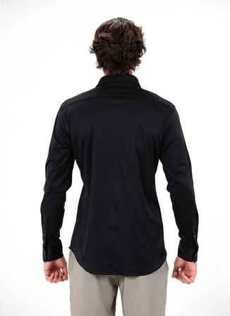 Gmg Fırenze Siyah Erkek Düğmeli Slim Fit Gömlek GU26MSS02206