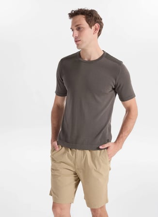 Gmg Fırenze Haki Erkek Bisiklet Yaka Slim Fit Kazak GU26MSS04023