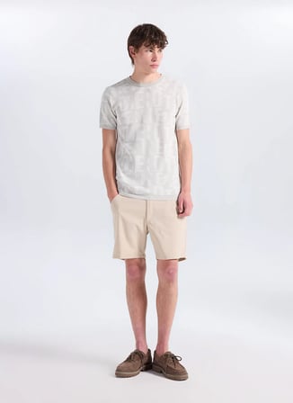 Gmg Fırenze Ekru Erkek Bisiklet Yaka Slim Fit Kazak GU26MSS04024