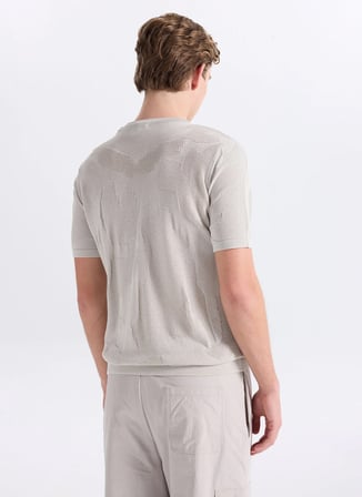Gmg Fırenze Taş Erkek Bisiklet Slim Fit Kamuflaj Desenli Kazak GU26MSS04026