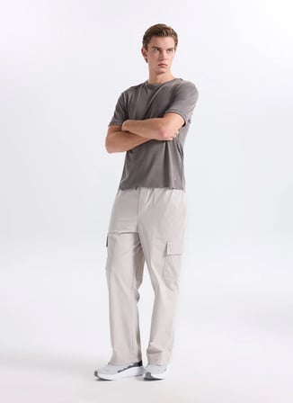Gmg Fırenze Gri Erkek Slim Fit T-Shirt GU26MSS03002