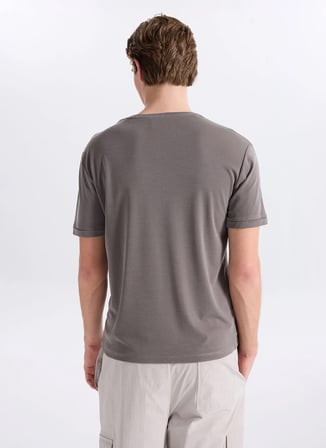 Gmg Fırenze Gri Erkek Slim Fit T-Shirt GU26MSS03002