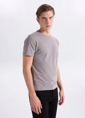 Gmg Fırenze Gri Erkek Slim Fit T-Shirt GU26MSS03003