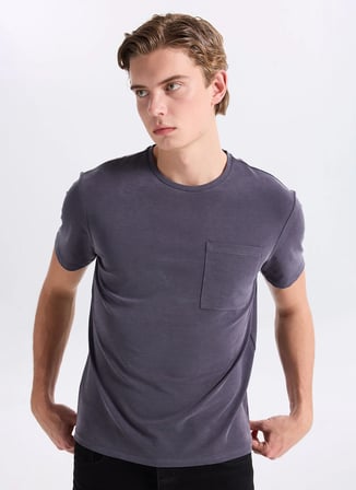 Gmg Fırenze İndigo Erkek Slim Fit T-Shirt GU26MSS03003