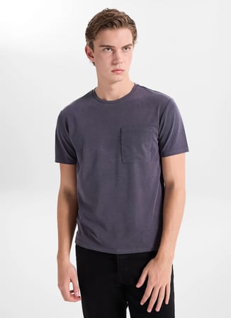 Gmg Fırenze İndigo Erkek Slim Fit T-Shirt GU26MSS03003