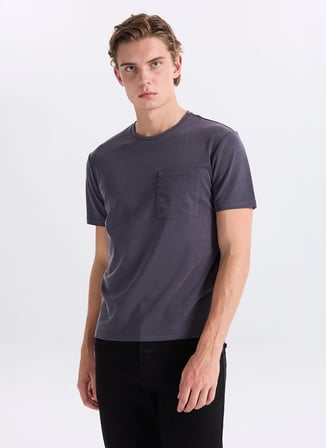 Gmg Fırenze İndigo Erkek Slim Fit T-Shirt GU26MSS03003