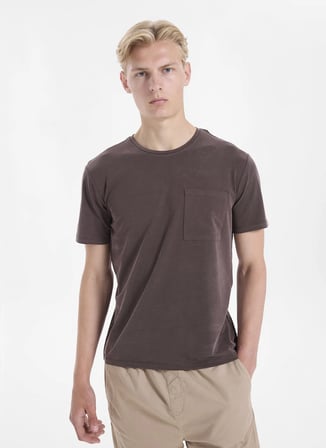 Gmg Fırenze Kahverengi Erkek Slim Fit T-Shirt GU26MSS03003