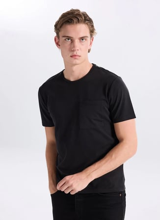 Gmg Fırenze Siyah Erkek Slim Fit T-Shirt GU26MSS03003