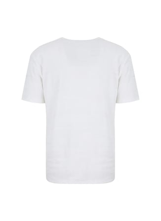 Gmg Fırenze Ekru Erkek Slim Fit Geometrik Desen T-Shirt GU26MSS03006