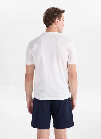 Gmg Fırenze Beyaz Erkek Slim Fit T-Shirt GU26MSS03013