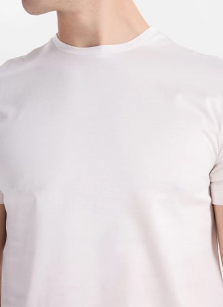Gmg Fırenze Beyaz Erkek Slim Fit T-Shirt GU26MSS03013