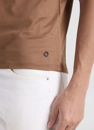 Gmg Fırenze Kahverengi Erkek Slim Fit T-Shirt GU26MSS03013