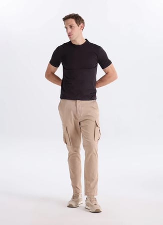 Gmg Fırenze Siyah Erkek Slim Fit T-Shirt GU26MSS03013