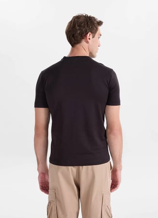 Gmg Fırenze Siyah Erkek Slim Fit T-Shirt GU26MSS03013