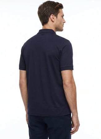Gmg Fırenze Lacivert Erkek Slim Fit %100 Pamuk Polo T-Shirt GU26MSS03014